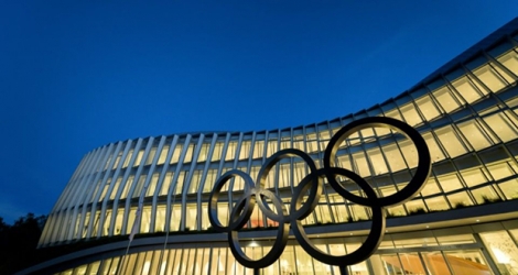 Le nouveau siège du Comité international olympique (CIO) à Lausanne (Suisse) qui doit être inauguré dimanche, photographié le 13 juin 2013.