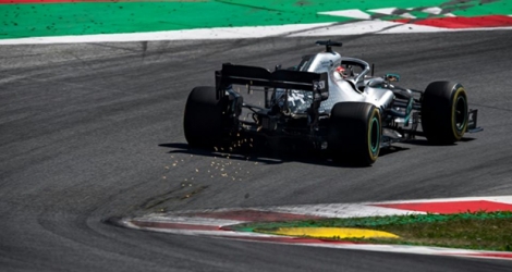 Le Britannique Lewis Hamilton pénalisé de 3 places sur la grille de départ lors des qualifications du GP d'Autriche le 29 juin 2019.