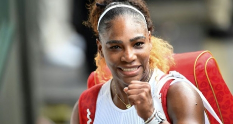 L'Américaine Serena Williams victorieuse de la Tchèque Barbora Strycova en demi-finale de Wimbledon, le 11 juillet 2019 à Londres.