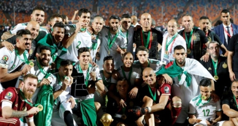 L'Algérie remporte la finale de la CAN au Caire face au Sénégal le 19 juillet 2019.