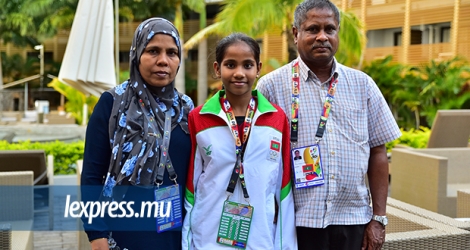 Dheema Ali, 11ans,  fait la fierté de ses parents qui souhaitent la voir briller aux Jeux olympiques.