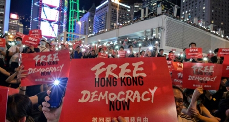 Manifestation pro-démocratie, le 26 juin 2019 à Hong Kong.