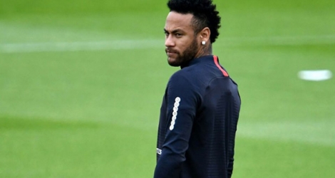 L'attaquant brésilien du Paris-SG, Neymar, lors d'un entraînement de l'équipe à Saint-Germain-en-Laye, le 17 août 2019.