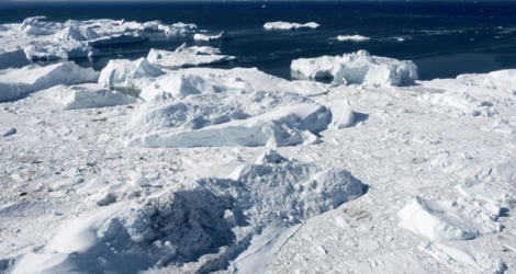 Le glacier Ilulissat en juillet 2015 au Groenland.