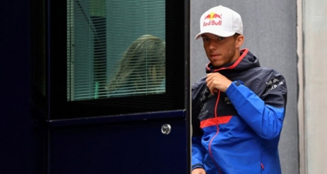 Pierre Gasly (Toro Rosso) à son arrivée sur le circuit de Spa-Francorchamps, le 29 août 2019.