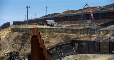 Le mur à la frontière entre les Etats-Unis et le Mexique, à Tijuana (Mexique) le 18 juin 2019.