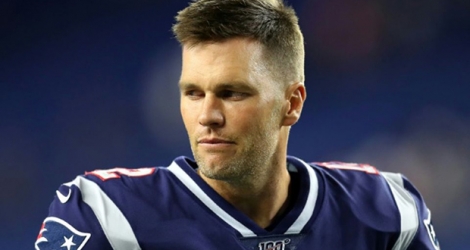 Le quarterback des Patriots de la Nouvelle-Angleterre, Tom Brady, lors du match de présaison face aux Giants de New York, à Foxborough dans le Massachusetts, le 29 août 2019.