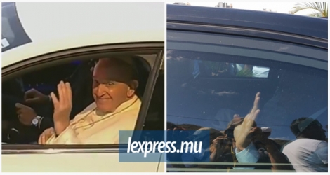 Contraste, lundi, entre le pape, assis à l'avant de la Renault, fenêtres ouvertes, et le Premier ministre, à l'arrière de sa BMW, vitres remontées…