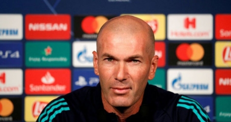 Zinédine Zidane, l'entraîneur français du Real Madrid, à la veille du match de Ligue des champions contre le PSG, le 17 septembre 2019 à Paris.