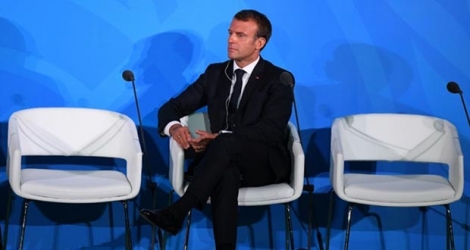 Emmanuel Macron à l'ONU le 23 septembre 2019.