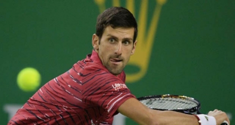 Le Serbe Novak Djokovic intraitable au 2e tour du Masters 1000 de Shanghai face au Canadien Denis Shapovalov, le 9 octobre 2019.