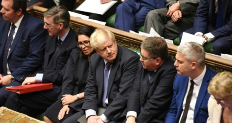 Le Premier ministre britannique Boris Johnson à la Chambre des communes, le 22 octobre 2019.