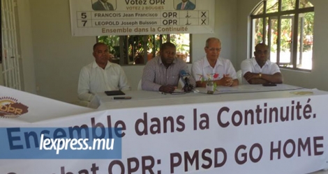 L’OPR en conférence de presse, ce mercredi 30 octobre, à Mont-Lubin.