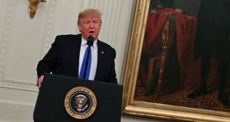 Le président américain Donald Trump à la Maison Blanche à Washington le 21 novembre 2019.