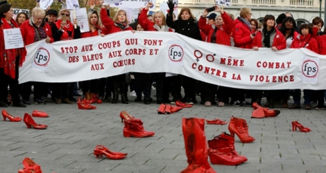 Manifestation contre les violences faites aux femmes à Bruxelles, le 24 novembre 2019.