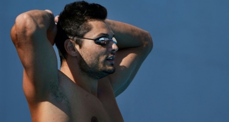 Le nageur français Florent Manaudou à l'entraînement le 23 octobre 2019 à Antalya (Turquie).