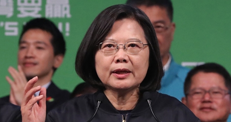 La présidente sortante de Taïwan, Tsai Ing-wen, qui a fait campagne contre l'autoritarisme de Pékin.