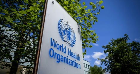 Le siège de l'Organisation mondiale de la santé à Genève, le 24 avril 2020 en Suisse.