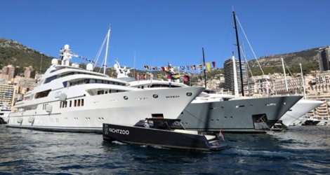 Des yachts dans le port de Monaco en septembre 2018.