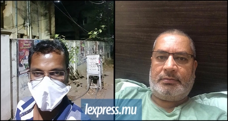 Chetansingh Rambissoon a accompagné son beau-frère alors que Sailesh Ramjeet a subi une transplantation rénale. Les deux sont actuellement bloqués en Inde.
