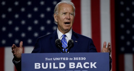 Joe Biden, le 13 juillet 2020 à Wilmington, dans le Delaware.