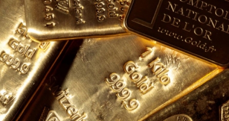 L'or a atteint un plus haut absolu de 1.944,71 dollars l'once lundi Photo JOEL SAGET. AFP