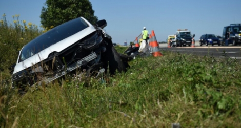 Le nombre de personnes tuées sur les routes de France métropolitaine a baissé de 19% en août, selon les chiffres de la Sécurité routière Photo GUILLAUME SOUVANT. AFP