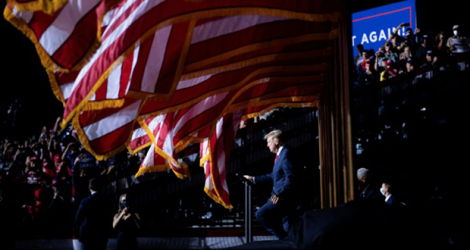 Donald Trump lors d'un meeting électoral à Newport News (Virginie) le 25 septembre 2020.