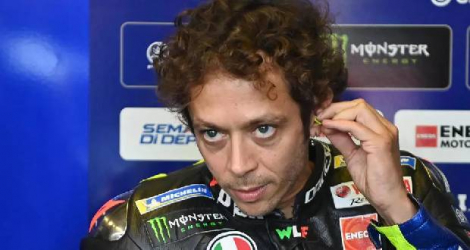 La légende de la moto Valentino Rossi, le 19 septembre 2020 à Misano en Italie ANDREAS SOLARO AFP
