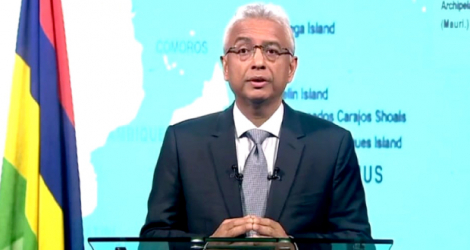 Pravind Jugnauth, pour son allocution à l’ONU, se tenait devant la nouvelle mappemonde de l'ONU où l’archipel des Chagos fait partie intégrante de la République de Maurice.