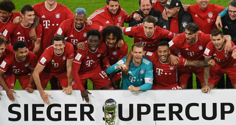 Le Bayern a remporté la Supercoupe d'Allemagne contre Dortmund, à Munich, le 30 septembre 2020.
