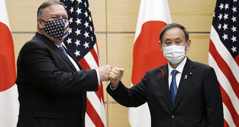 Le déplacement de M. Pompeo au Japon a été maintenu malgré la pandémie de coronavirus et la contamination du président Donald Trump et d'une partie de ses conseillers à la Maison Blanche.