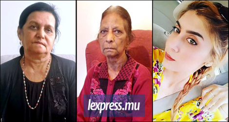 Kismawtee Gokool, Shantee Koonjul et Shahin Kadir (de g. à dr.) désespèrent à l’étranger. 