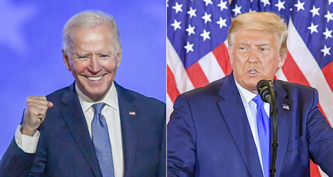 Joe Biden et Donald Trump étaient au coude à coude hier soir. Les deux chantaient «victoire».