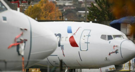 Un 737 MAX d'American Airlines à l'aéroport de Renton, près de Seattle, le 10 novembre 2020 Photo Jason Redmond. AFP