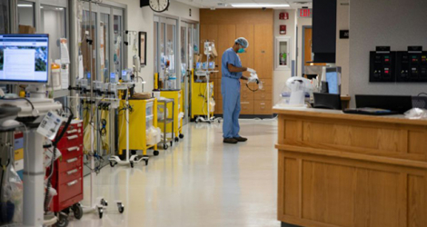 Dans l'unité de soins intensifs de l'hôpital du comté de Van Wert, dans l'Ohio, le 20 novembre 2020.