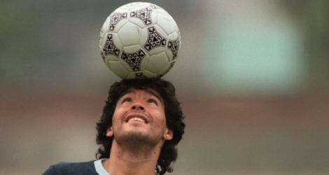 Diego Maradona, à Mexico, le 22 mai 1986 Photo JORGE DURAN. AFP