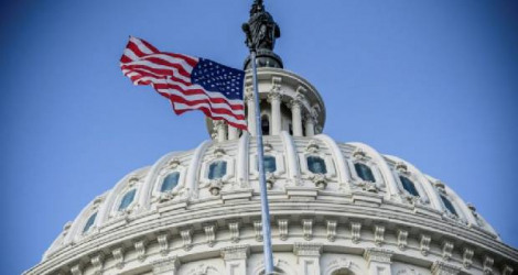 Le dôme du Capitole, siège du Congrès américain, à Washington le 29 décembre 2020 Photo Eric BARADAT. AFP