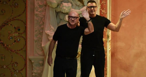 Domenico Dolce et Stefano Gabbana. - Miguel Medina - AFP