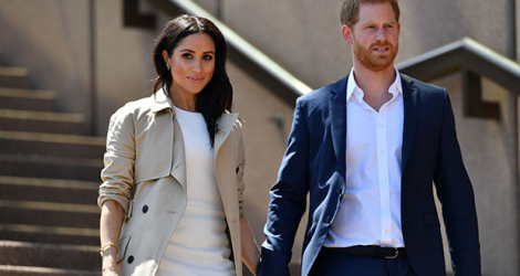 Le prince Harry et son épouse Meghan Markle en octobre 2018 à Sydney.