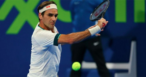 Roger Federer le 11 mars 2021 lors du tournoi de Doha. afp.com - Samer Al-Rejjal