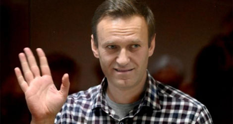 L'opposant russe Alexeï Navalny lors d'une audience judiciaire, le 20 février 2021 à Moscou. afp.com - Kirill KUDRYAVTSEV
