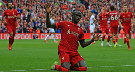 Sadio Mané a inscrit le second but de Liverpool. © Crédit photo : LINDSEY PARNABY / AFP
