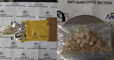 La MDMA trouvée dans un colis postal, jeudi 21 octobre. 