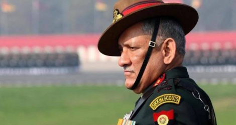 Le chef de l'état-major militaire indien, le général Bipin Rawat. Photo d'archives AFP