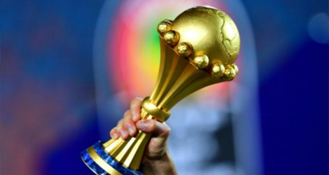 Le trophée de la Coupe d'Afrique des Nations lors de la CAN 2019 remportée par l'Algérie contre le Sénégal, au Caire (Egypte) le 19 juillet 2019.