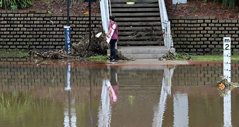 Certaines parties de Sydney ont été submergées mardi par des pluies diluviennes.