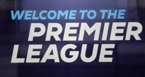 Logo de la Premier League devant son siège à Londres, le 13 mars 2020.