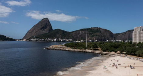 La baie de Guanabara, le 23 mars 2022 à Rio de Janeiro, au Brésil.