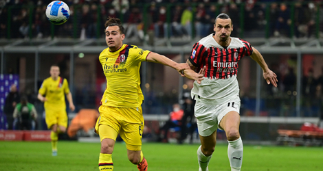 Zlatan Ibrahimovic et Milan n'ont pas su vaincre Bologne.